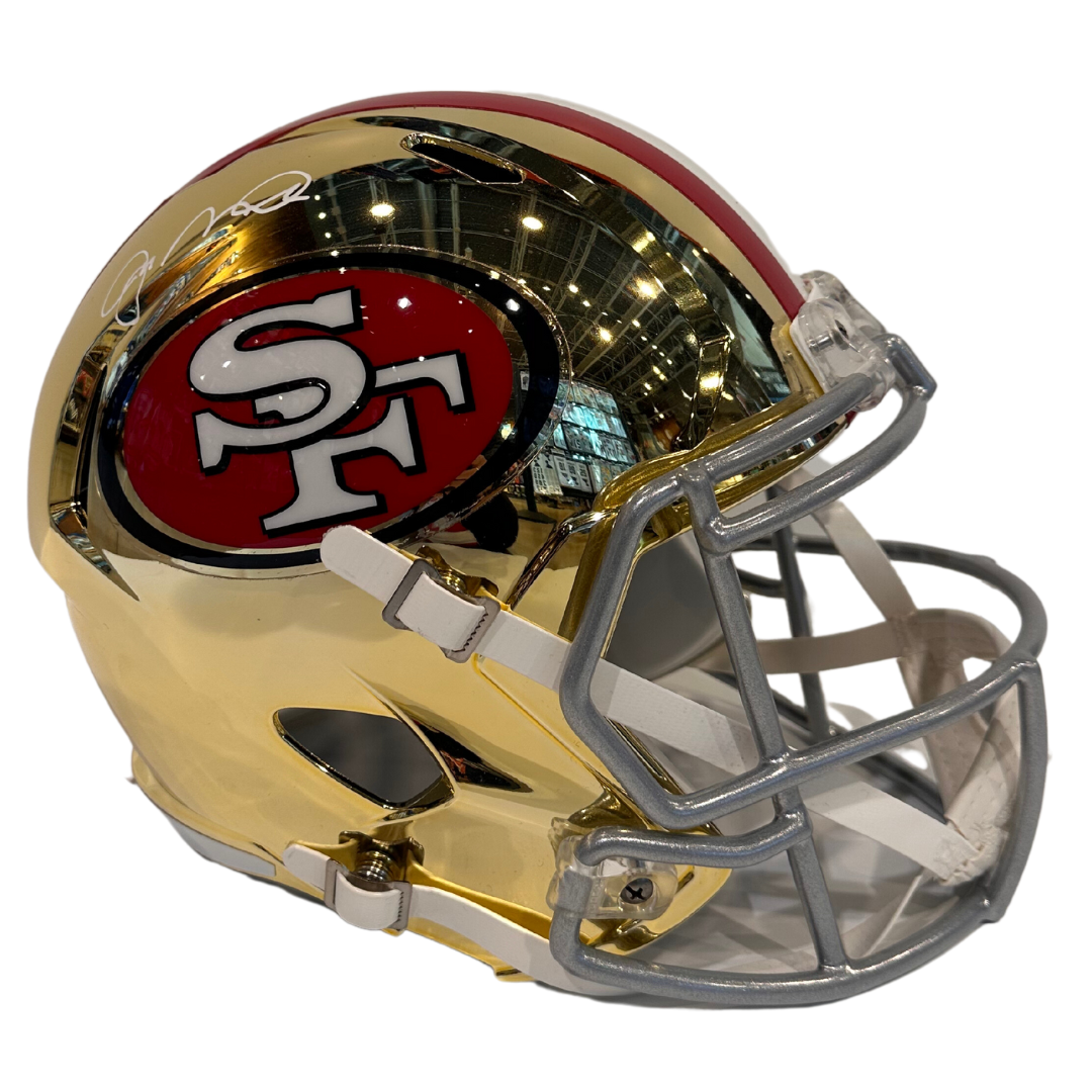 Joe Montana San Francisco 49ers Autographed Full Size Chrome Speed Rep –  Fan Cave