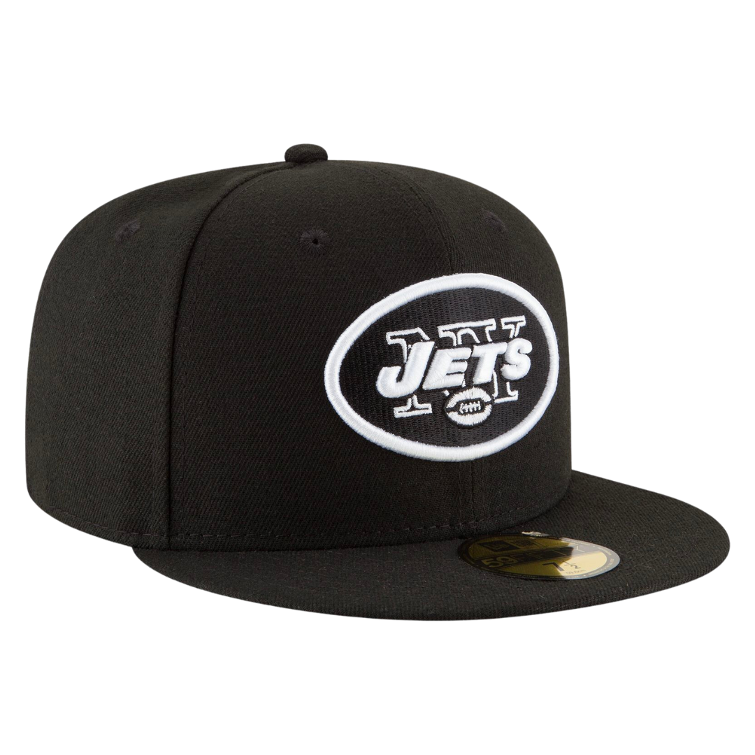 New York Jets XL-LOGO BEANIE White by Mitchell and Ness