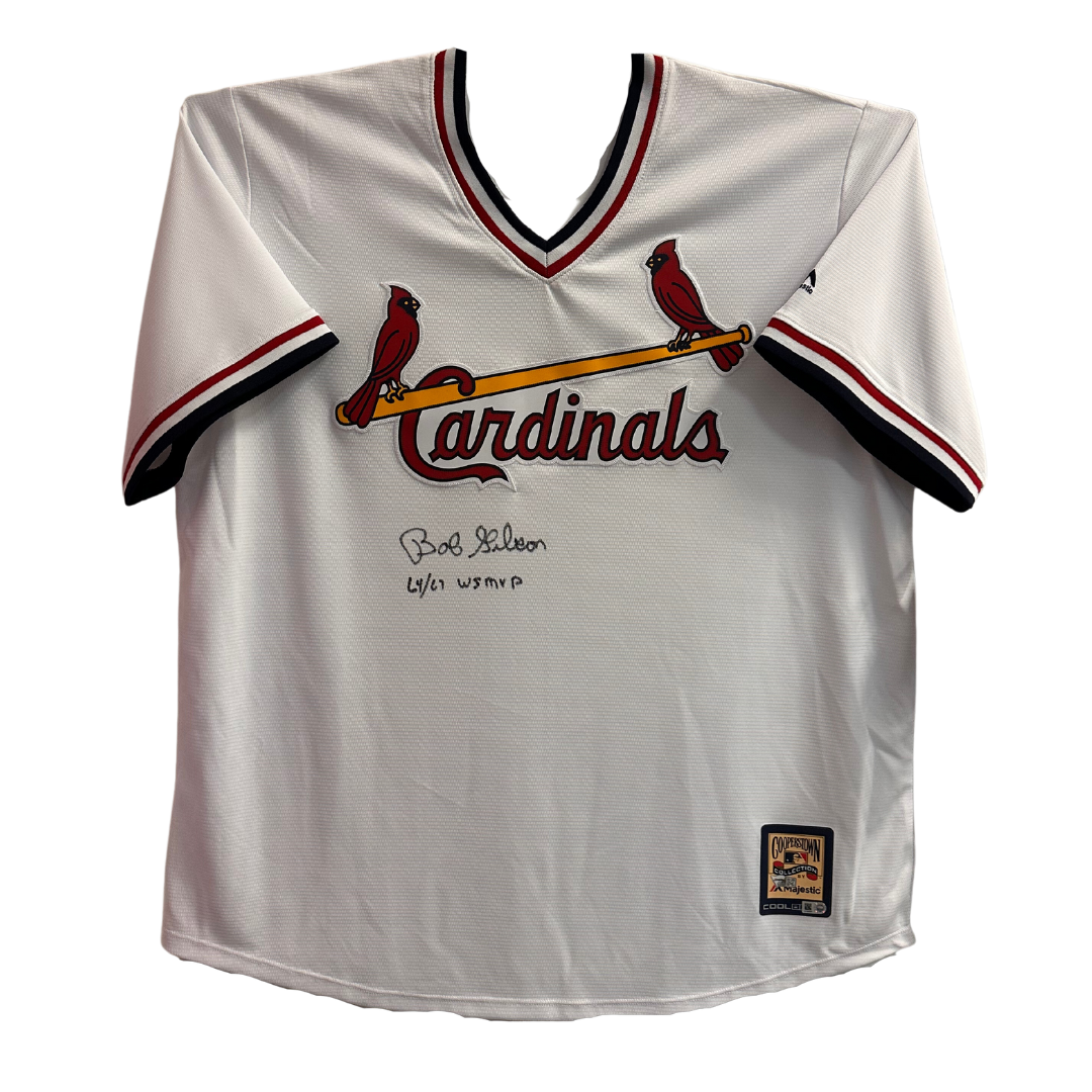 Autographed/Signed Willie McGee St. Louis Blue Baseball Jersey JSA COA at  's Sports Collectibles Store