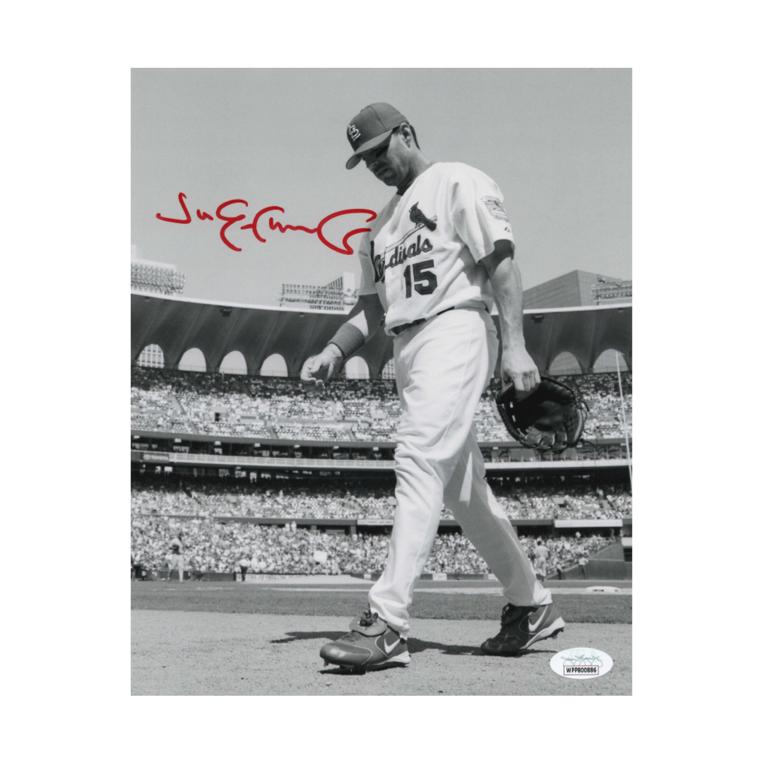 Jim Edmonds St Louis Cardinals Autographed Black and White Photo - JSA –  Fan Cave
