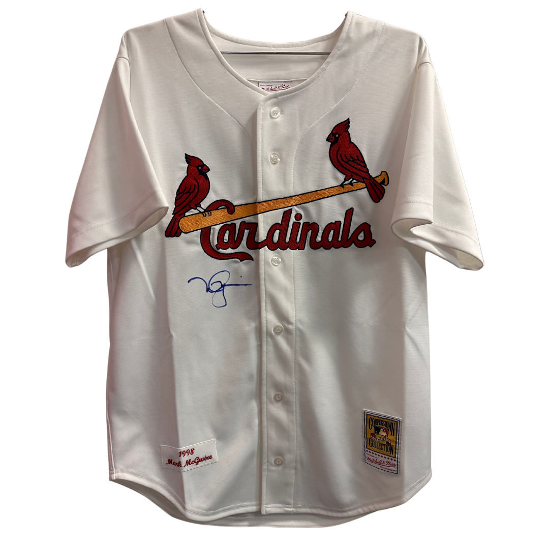 ST LOUIS CARDINALS COOPERSTOWN BLUE JERSEY NEW W TAGS MAJESTIC