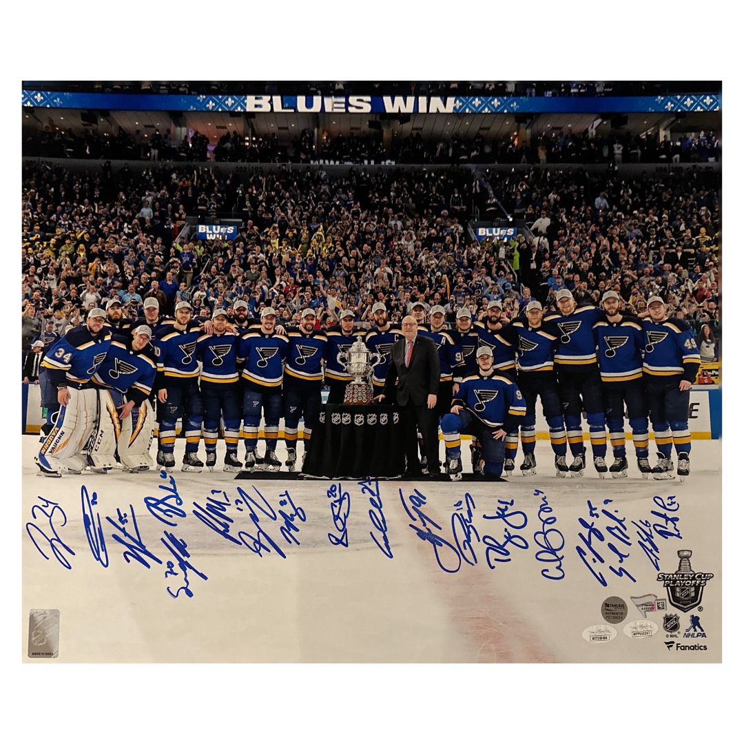 Framed Jordan Binnington St. Louis Blues Autographed 8 x 10