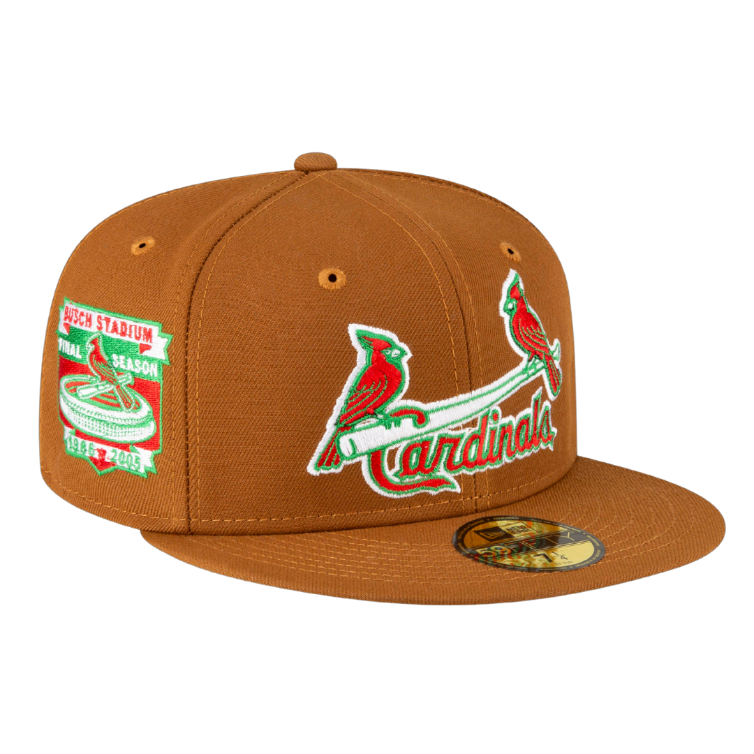 St.Louis Cardinals Busch Stadium Patch New Era 59FIFTY Fitted 2024 Hat Sz 7 3/4