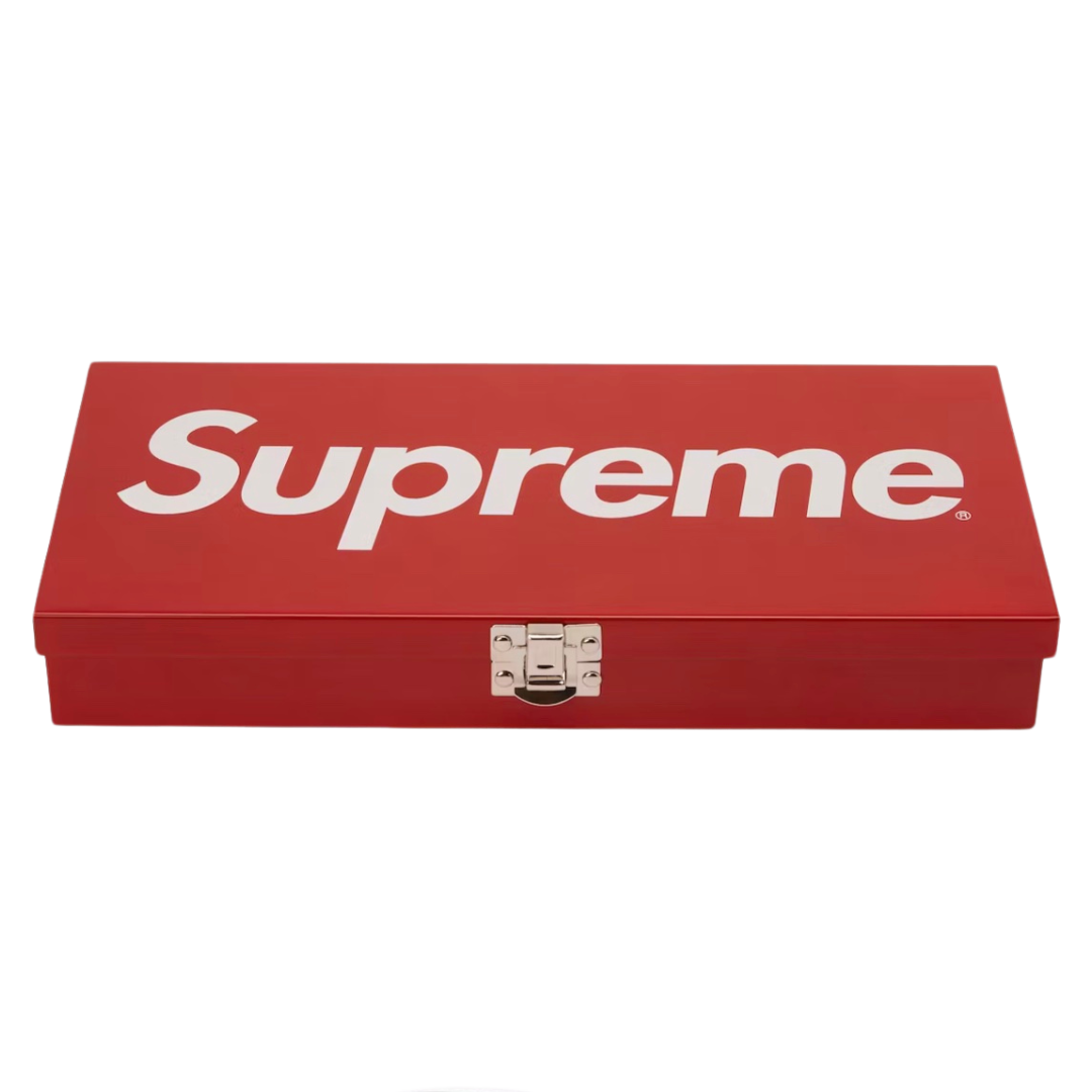 (2) Supreme Large metal Storage box outlet ss17