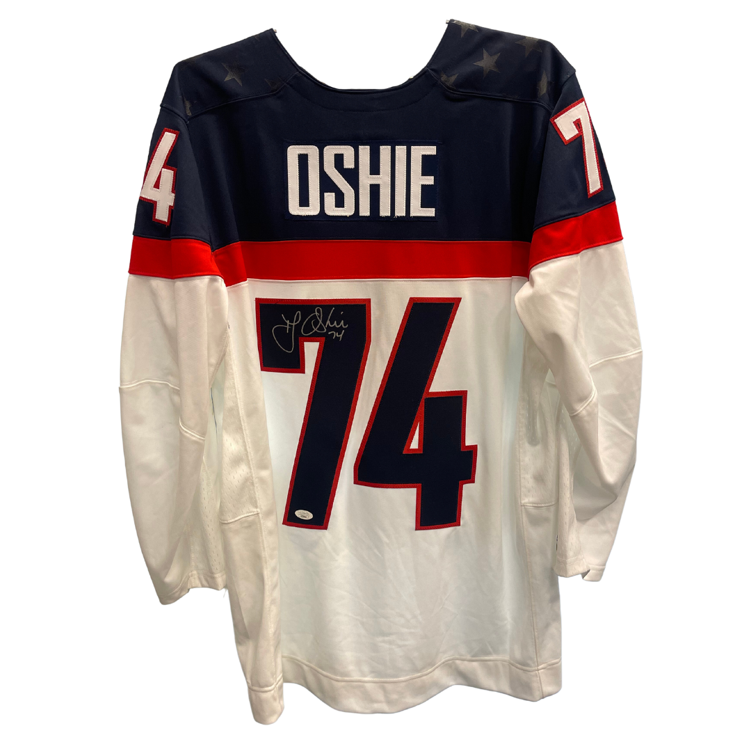 T.J. Oshie Washington Capitals Autographed Navy Alternate Adidas Authentic  Jersey