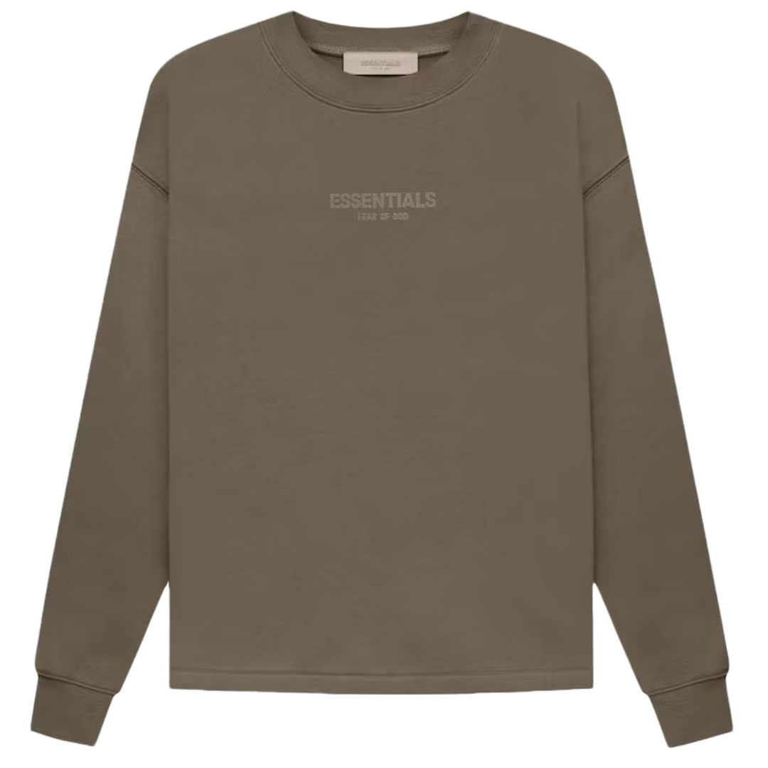 Fear of God Essentials Pullover Relaxed Crewneck - Wood – Fan Cave