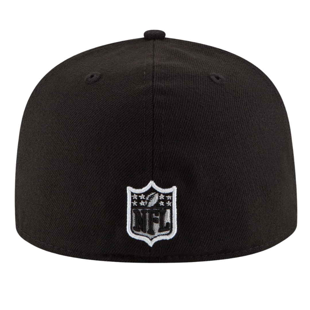 Denver Broncos Black & White Logo New Era 59FIFTY Fitted Hat