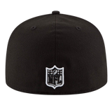 Denver Broncos Black & White Logo New Era 59FIFTY Fitted Hat