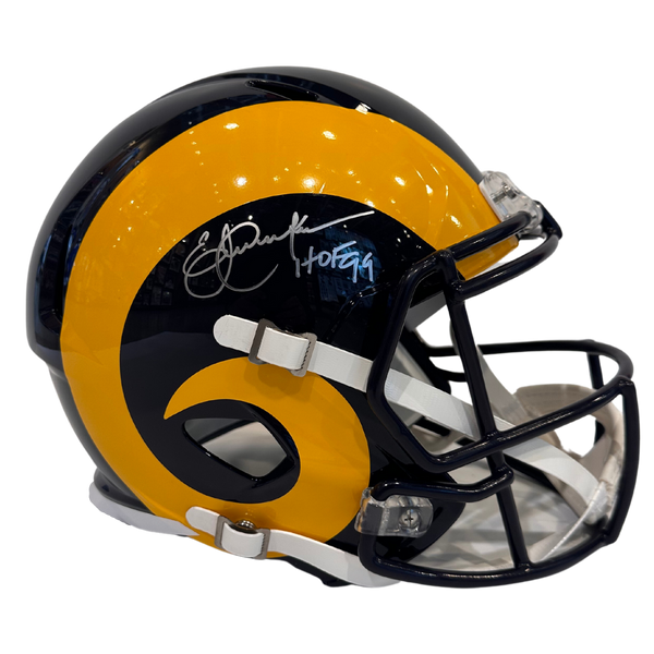 Eric Dickerson Signed Rams Speed Mini Helmet Inscribed HOF 99