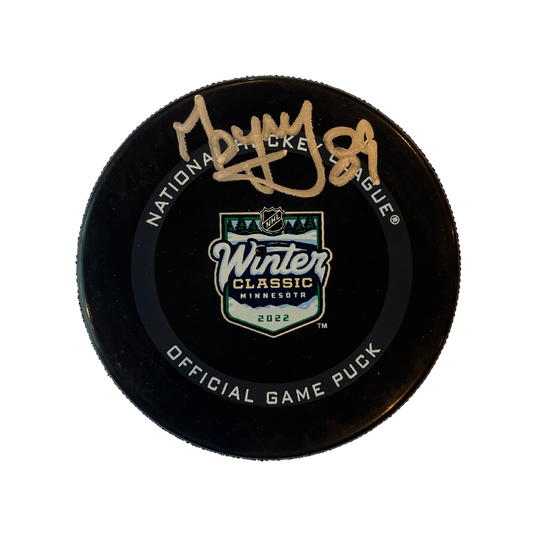 Pavel Buchnevich St Louis Blues Autographed 2022 Winter Classic Official Game Puck - JSA COA