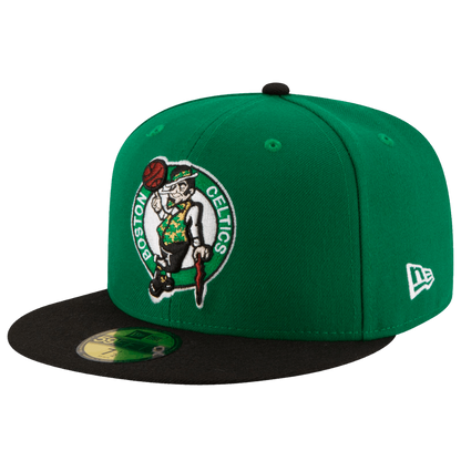 Boston Celtics Official Team Color 2Tone New Era Black/Green 59FIFTY Fitted Hat