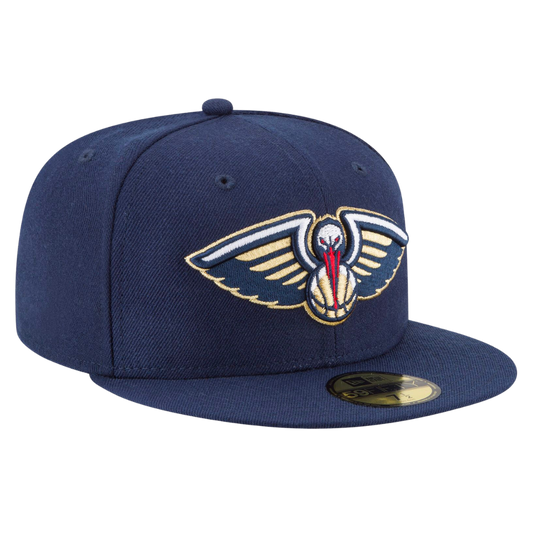 New Orleans Pelicans Official Team Color Navy New Era 59FIFTY Fitted Hat