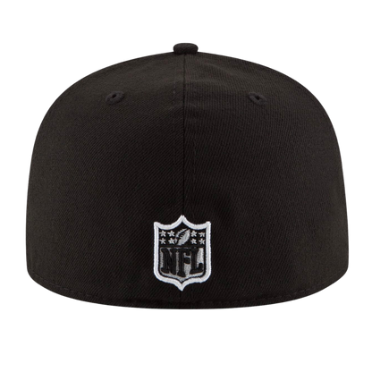 Philadelphia Eagles Black & White Logo New Era 59FIFTY Fitted Hat