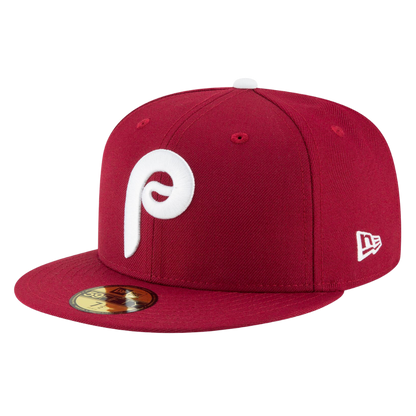 Philadelphia Phillies Cooperstown Collection Wool New Era Maroon 59FIFTY Fitted Hat