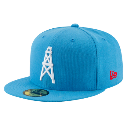 Houston Oilers Retro New Era Light Blue 9FIFTY Adjustable Snapback Hat