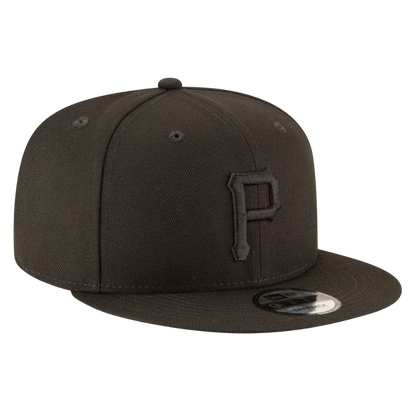 Pittsburgh Pirates Black On Black New Era 9FIFTY Adjustable Snapback Hat