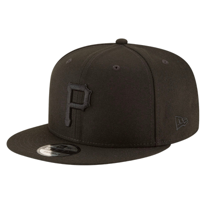 Pittsburgh Pirates Black On Black New Era 9FIFTY Adjustable Snapback Hat