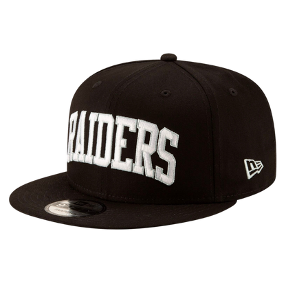 Las Vegas Raiders Arch Logo New Era Black 9FIFTY Adjustable Snapback Hat