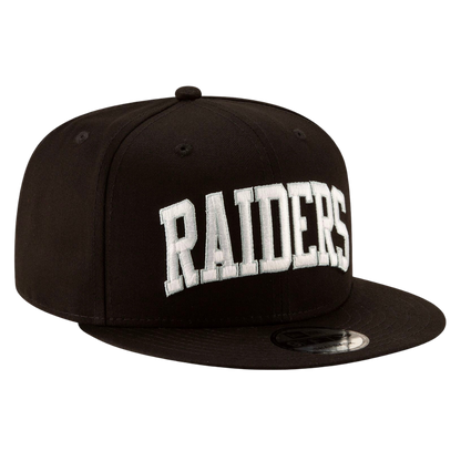 Las Vegas Raiders Arch Logo New Era Black 9FIFTY Adjustable Snapback Hat