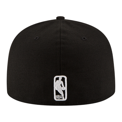 Miami Heat Black & White Logo New Era 59FIFTY Fitted Hat