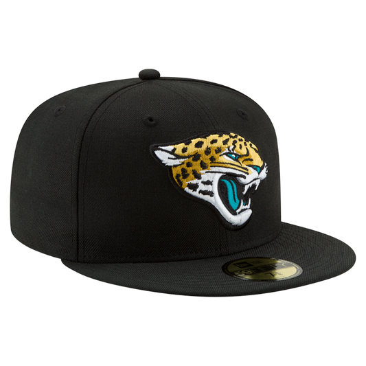 Jacksonville Jaguars Basic OTC New Era Black 59FIFTY Fitted Hat