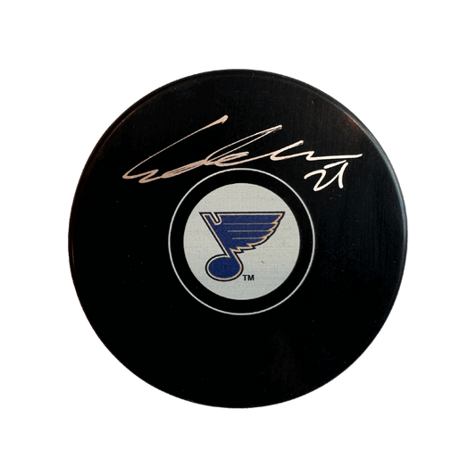 Alex Pietrangelo St Louis Blues Autographed Logo Puck - JSA COA