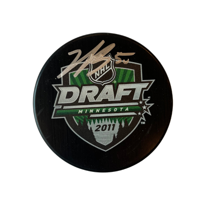 Jordan Binnington St Louis Blues Autographed 2011 Draft Puck - JSA COA