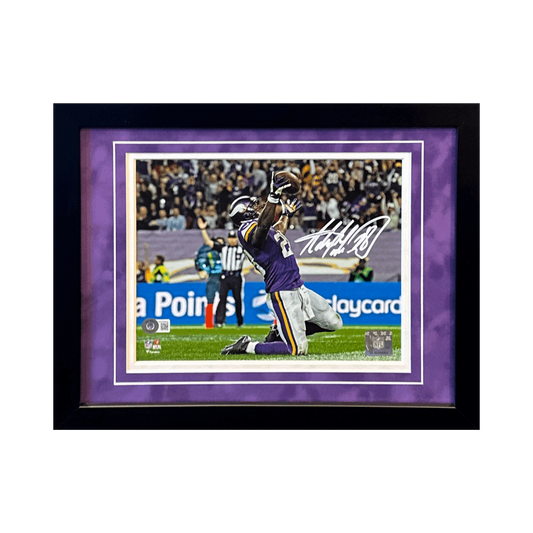 Adrian Peterson Minnesota Vikings Autographed Framed 8x10 - Beckett COA