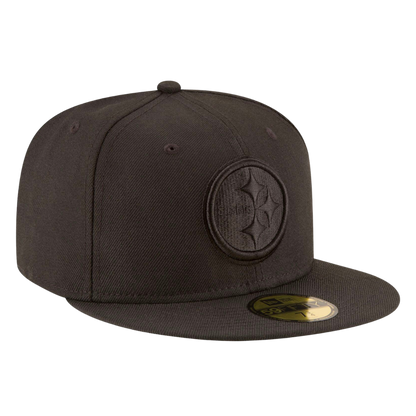 Pittsburgh Steelers Black On Black New Era 59FIFTY Fitted Hat