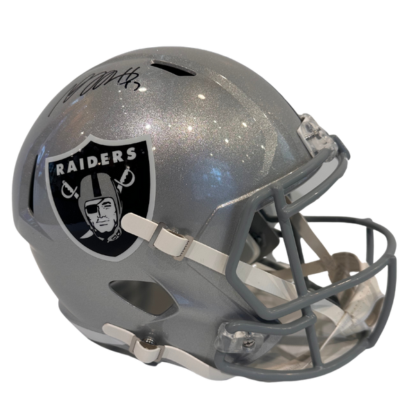 : Davante Adams Las Vegas Raiders Signed Autographed Full Size  Replica Speed Helmet Beckett Witness Certification : Sports & Outdoors