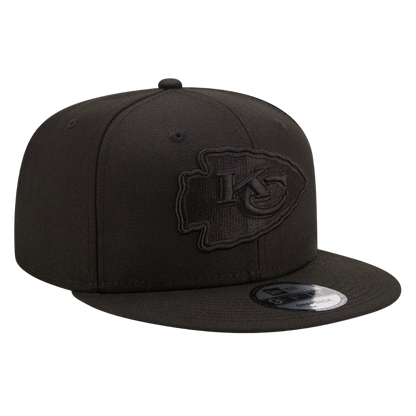 Kansas City Chiefs Black on Black New Era 9FIFTY Adjustable Snapback Hat