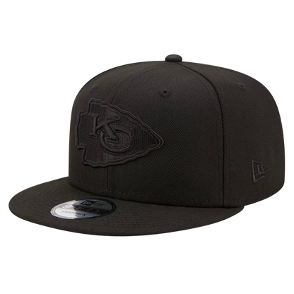 Kansas City Chiefs Black on Black New Era 9FIFTY Adjustable Snapback Hat