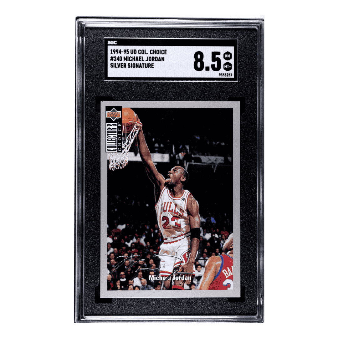 Michael Jordan SGC 8.5 1994-95 Upper Deck Collector's Choice Silver Signature Card #240