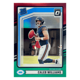 Caleb Williams 2024 Panini Donruss Optic Preview Red & Green Rookie RC Card #327