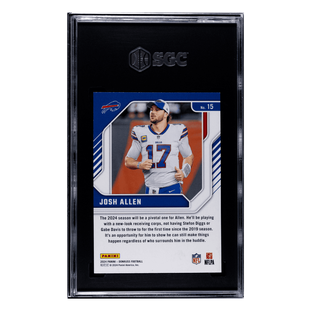 Josh Allen SGC 9.5 2024 Panini Donruss Elite Series SP Card #15