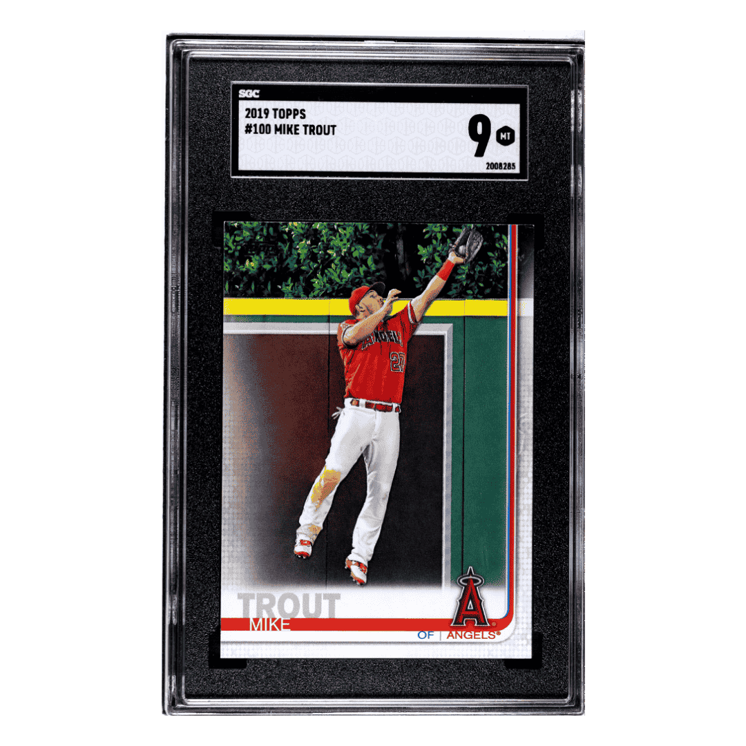 Mike Trout SGC 9 2019 Topps Card #100