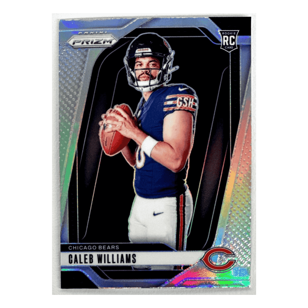 Caleb Williams 2024 Panini Prizm Silver Variation Rookie Card #1