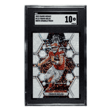 Travis Kelce SGC 10 2023 Panini Mosaic White Sparkle Prizm Card #113