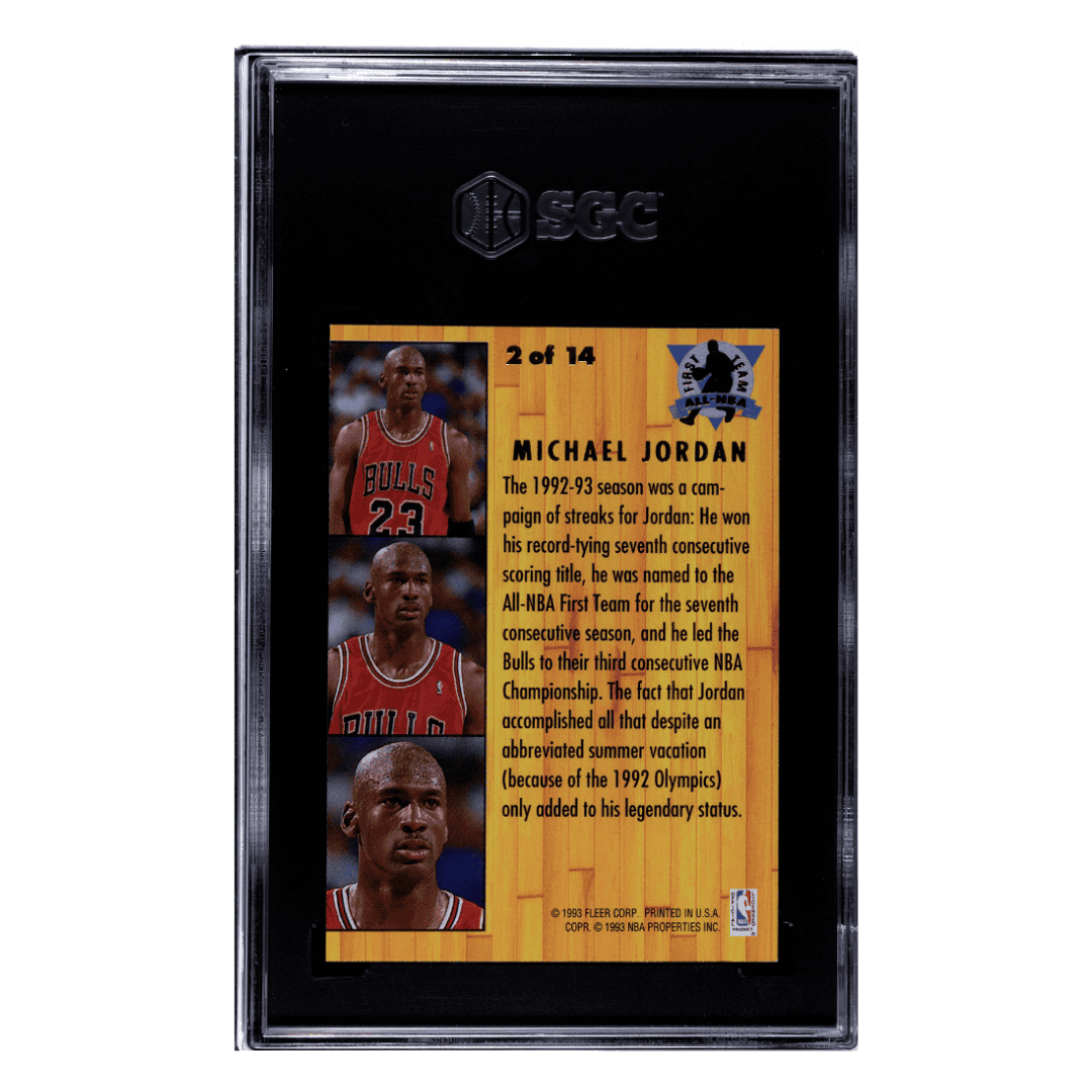 Michael Jordan SGC 8 1993-94 Fleer Ultra All-NBA Card #2