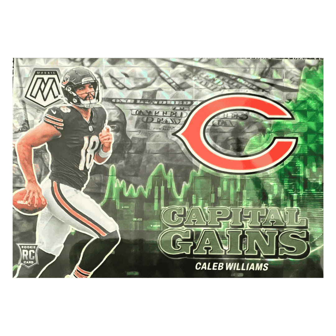 Caleb Williams 2024 Panini Mosaic Capital Gains Mosaic Rookie RC Card #2