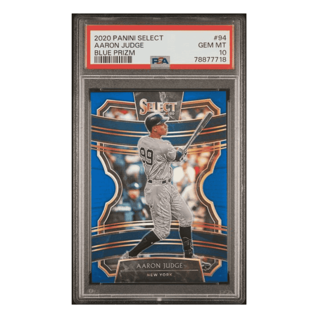 Aaron Judge PSA 10 2020 Panini Select Blue Prizm Card #94