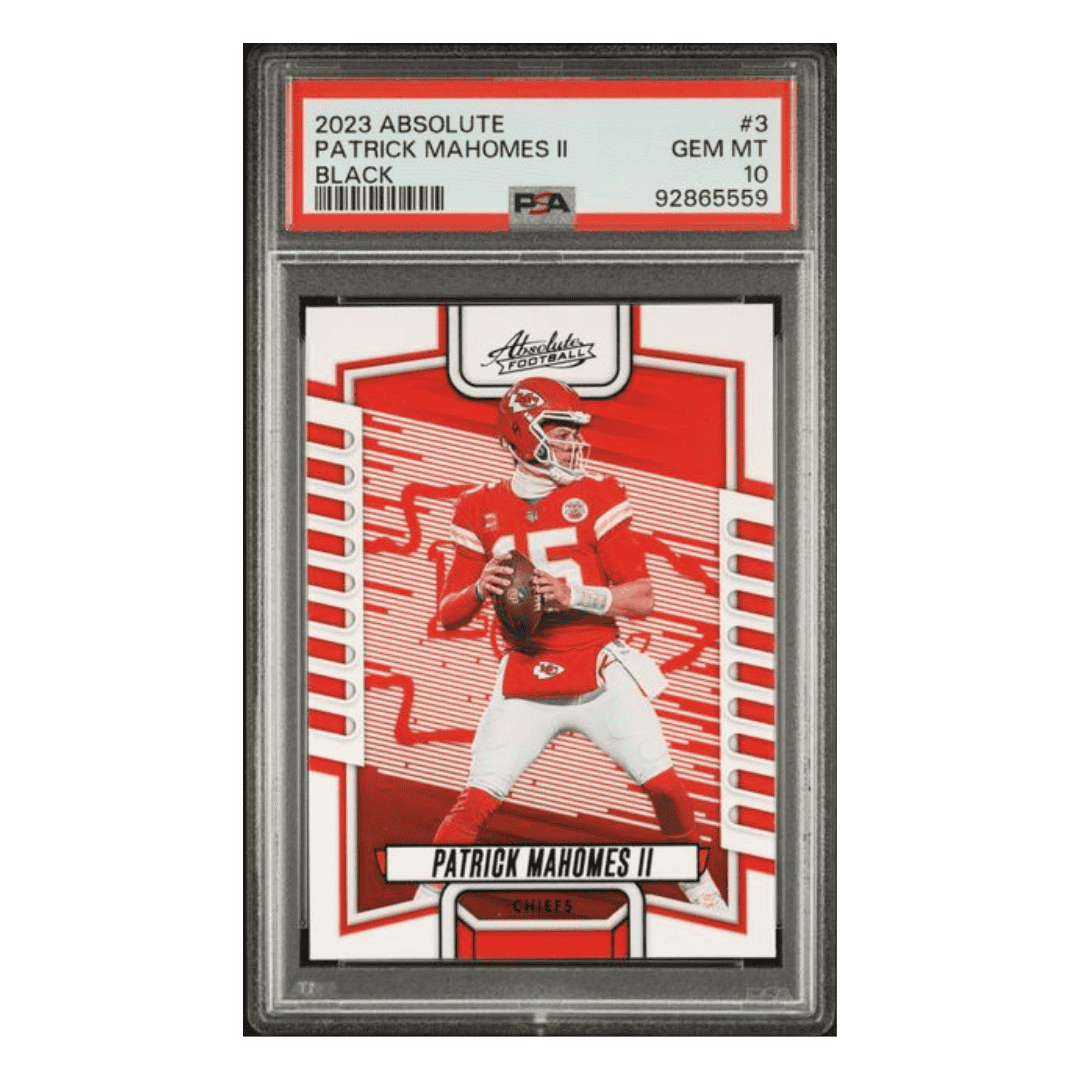 Patrick Mahomes PSA 10 2023 Panini Absolute Black Card #3