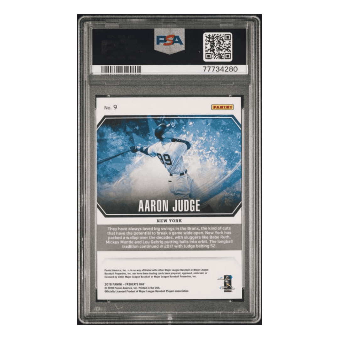 Aaron Judge PSA 10 2018 Panini Father's Day Panini Collection Future Frames Card #9