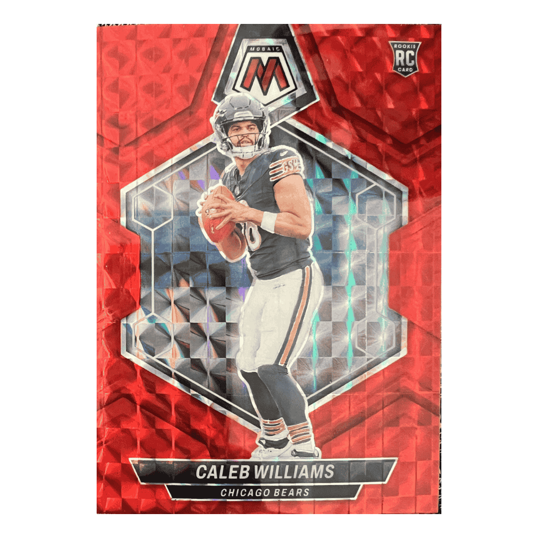 Caleb Williams 2024 Panini Mosaic Red Mosaic Rookie RC Card #301