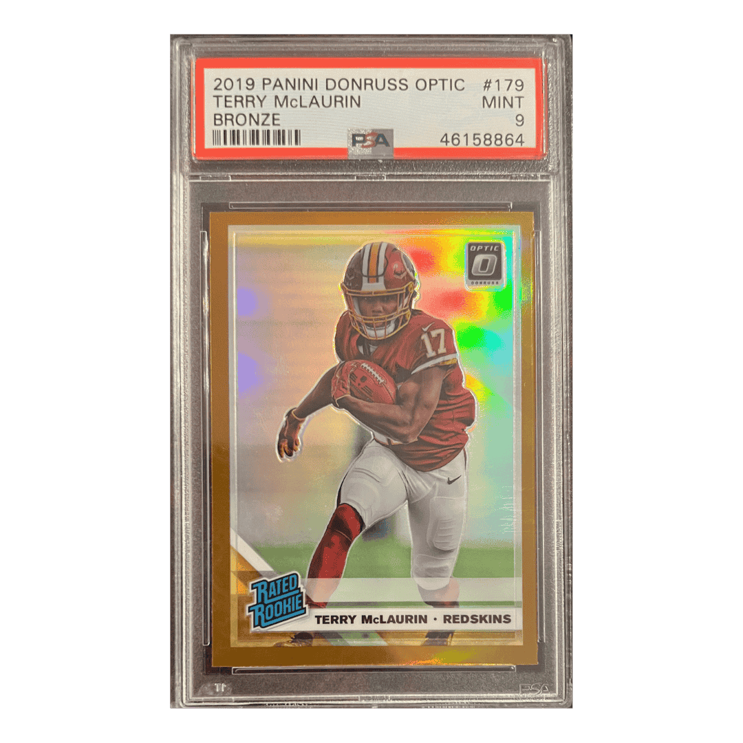 Terry McLaurin PSA 9 2019 Panini Donruss Optic Bronze Card #179