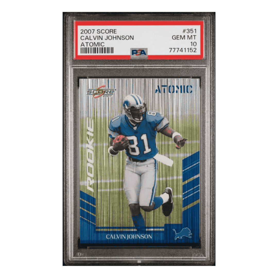 Calvin Johnson PSA 10 2007 Score Atomic Card #351