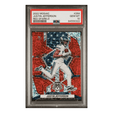 Justin Jefferson PSA 10 2022 Panini Mosaic Red Sparkle Card #264