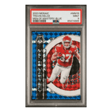 Travis Kelce PSA 9 2023 Panini Mosaic Men Of Mastery - Blue Card #MM15