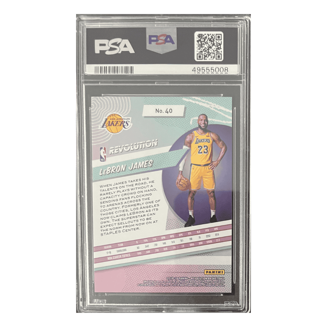 LeBron James PSA 10 2018 Panini Revolution Card #40