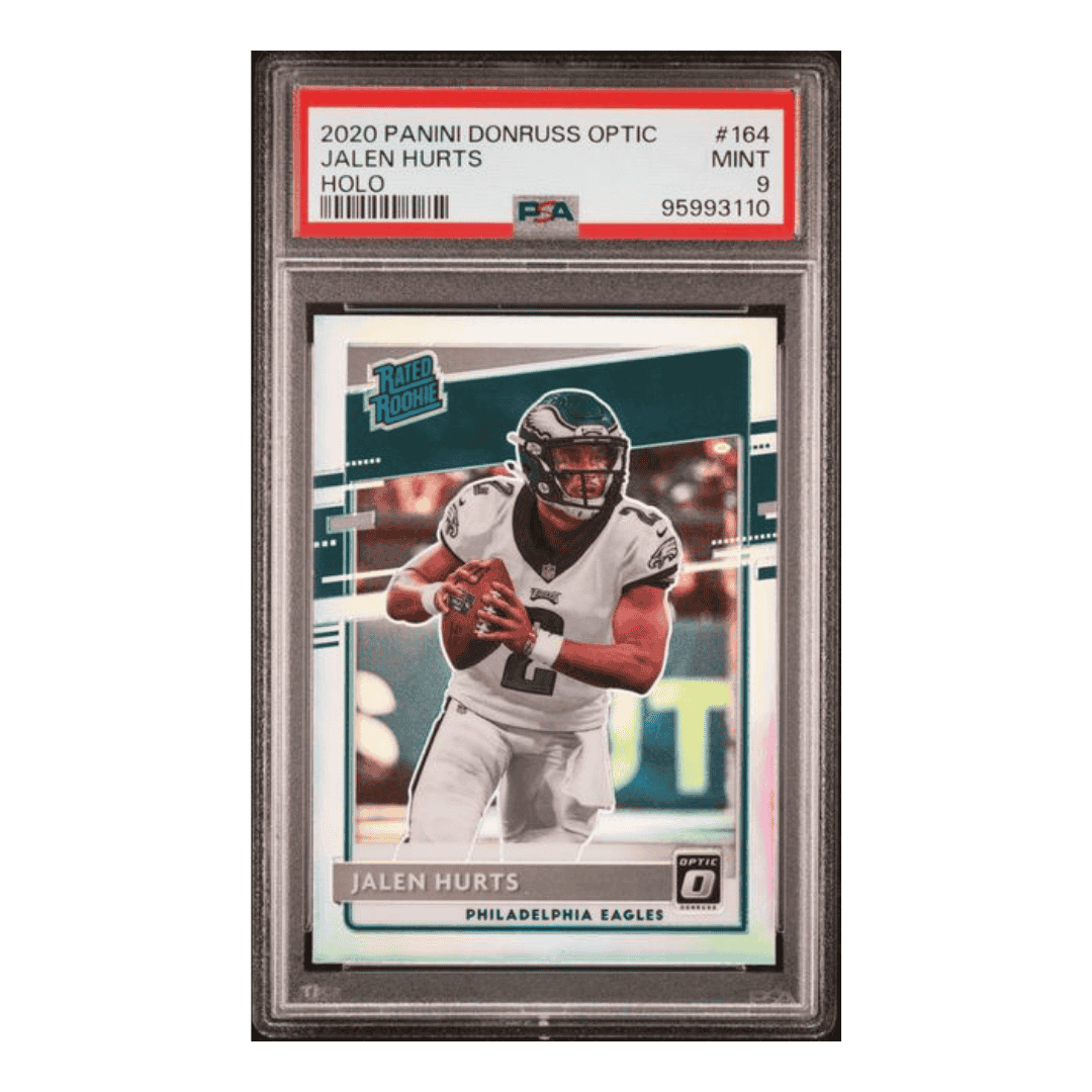 Jalen Hurts PSA 9 2020 Panini Donruss Optic Holo Card #164